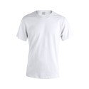 Camiseta blanca UNISEX de algodón sin personalizar.
