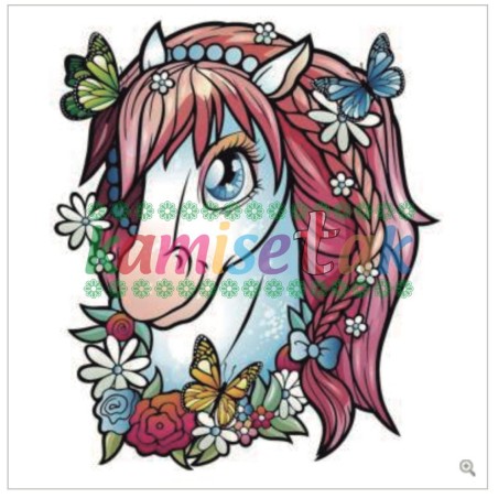 Prediseño "Caballo flores"