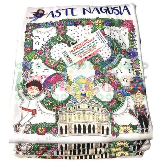 Ejemplo de camisetas blancas personalizadas para cuadrillas de fiestas. Ejemplo de camisetas blancas personalizadas para cuadrillas de fiestas.