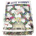 Ejemplo de camisetas blancas personalizadas para cuadrillas de fiestas. Ejemplo de camisetas blancas personalizadas para cuadrillas de fiestas.