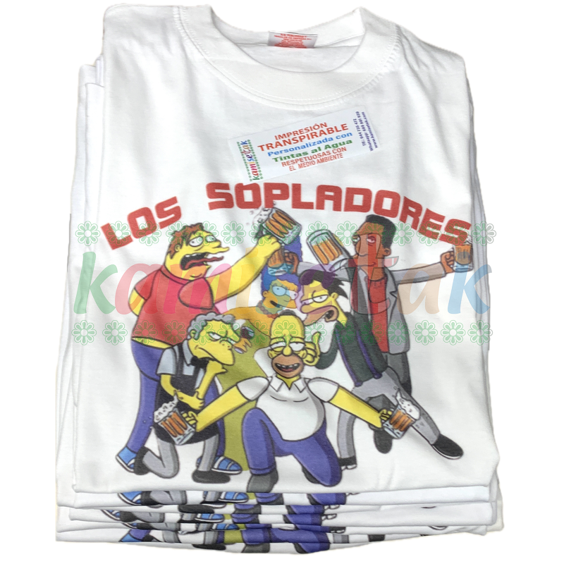 BLANCAS. CUADRILLAS DE FIESTAS: EJEMPLOS  de camisetas personalizadas BLANCAS.