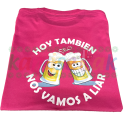 Camisetas de fiesta magenta Hoy también nos vamos a quedar Camisetas de fiesta magenta Hoy también nos vamos a quedar