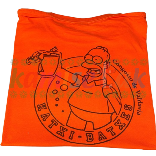 Camisetas naranjas de fiestas Katxi Batxes Camisetas naranjas de fiestas Katxi Batxes