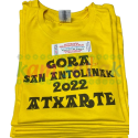 Camisetas amarillas de fiestas Gora San Antolinak de Atxarte Camisetas amarillas de fiestas Gora San Antolinak de Atxarte