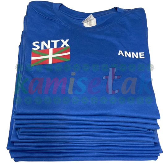 Camisetas azules de fiestas SNTX Camisetas azules de fiestas SNTX