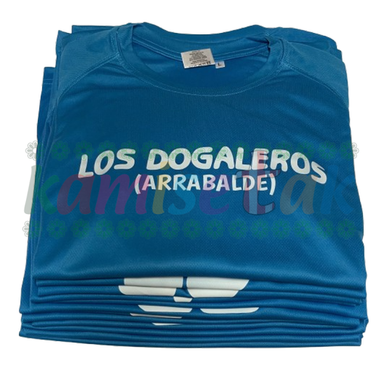 Camisetas azules de fiestas Los Dogaleros de Arrabalde Camisetas azules de fiestas Los Dogaleros de Arrabalde