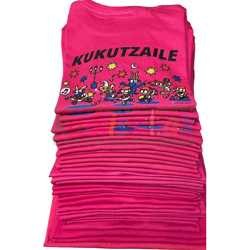Camisetas magenta de fiestas Kukutzaile