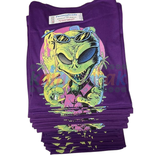 Camisetas moradas de fiestas Los Otros Camisetas moradas de fiestas Los Otros