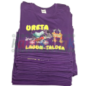 Camisetas moradas de fiestas URETA Camisetas moradas de fiestas URETA