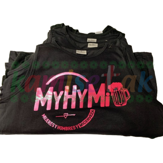 Camisetas negrasde fiestas MyHyMi Camisetas negrasde fiestas MyHyMi