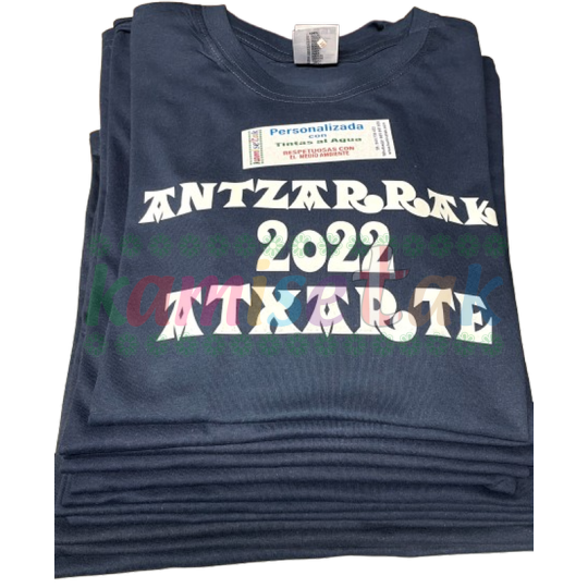 Camisetas Azul marilo de fiestas Antzarrak Camisetas Azul marilo de fiestas Antzarrak