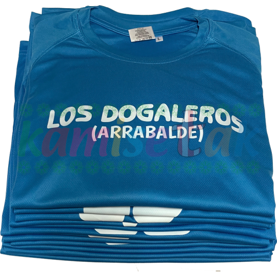 Camisetas azules de fiestas Los Dogaleros Camisetas azules de fiestas Los Dogaleros