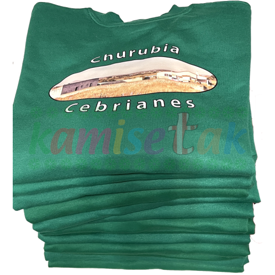 Camisetas verdes de fiestas Churrubia Cebrianes Camisetas verdes de fiestas Churrubia Cebrianes