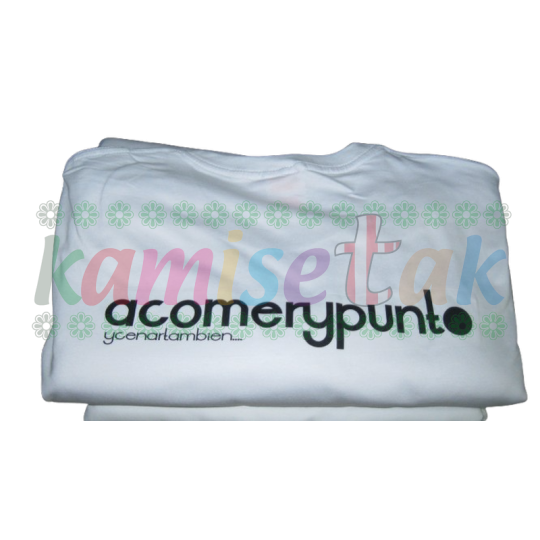 Camisetas blancas Restaurante A Comer y Punto Camisetas blancas Restaurante A Comer y Punto