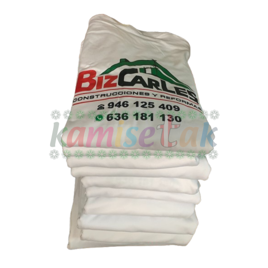 Camisetas blancas Reformas Bizcarles Camisetas blancas Reformas Bizcarles