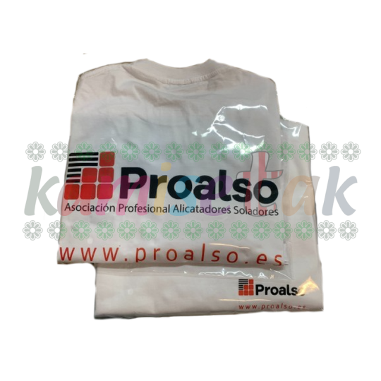 Camisetas blancas de PROALSO, Asociación Profesional de Alicatadores Camisetas blancas de PROALSO, Asociación Profesional de Alicatadores