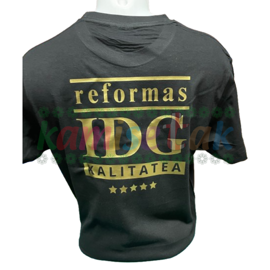 Camiseta negra Reformas IDG Camiseta negra Reformas IDG