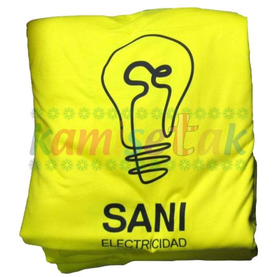 Camisetas amarillas SANI electricidad Camisetas amarillas SANI electricidad