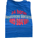 Camisetas azules DESATASCOS SANTUTXU Camisetas azules DESATASCOS SANTUTXU