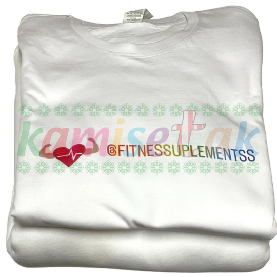 Camisetas blancas Fitness Suplementss Camisetas blancas Fitness Suplementss