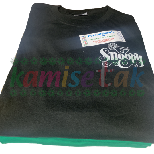 Camisetas negras Bar Snoopy de Santutxu Camisetas negras Bar Snoopy de Santutxu