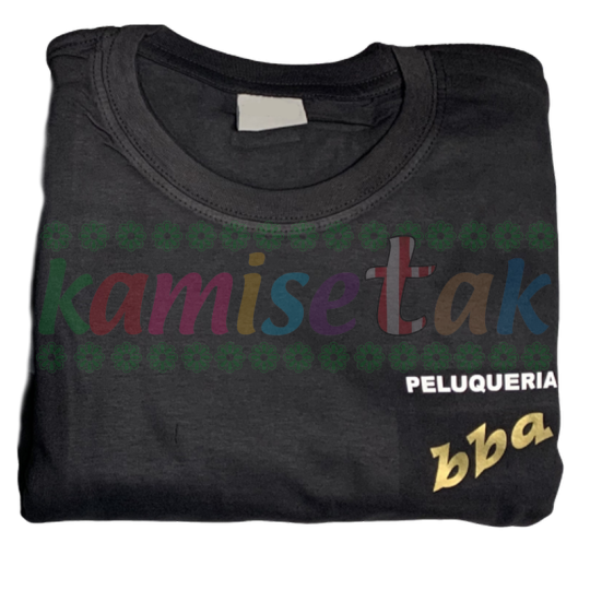 Camisetas negras peluquería BBA Camisetas negras peluquería BBA