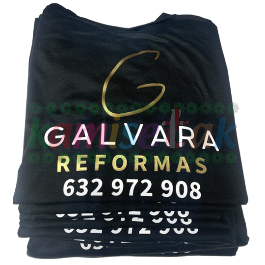 Camisetas negras Reformas GALVARA Camisetas negras Reformas GALVARA