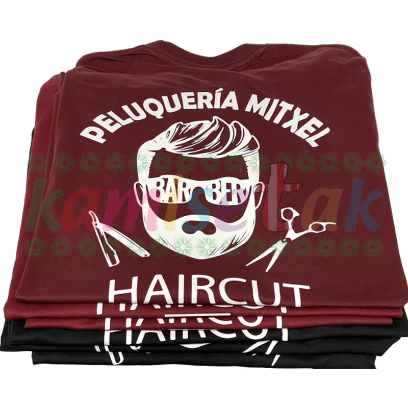 Camisetas Burdeos Peluquería MITXEL de Santutxu