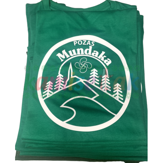 Camisetas verdes de Bar MUNDAKA de pozas Camisetas verdes de Bar MUNDAKA de pozas