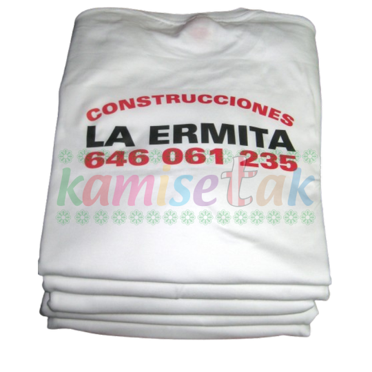 Camisetas blancas de Construcciones LA ERMITA Camisetas blancas de Construcciones LA ERMITA