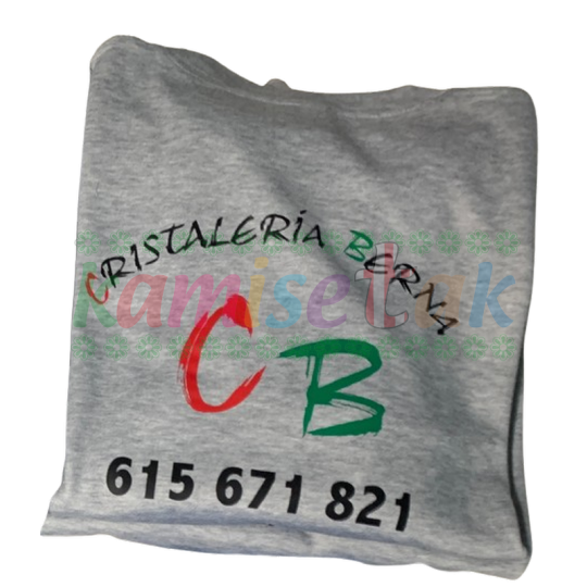 Camisetas grises de Cristalería Berna Camisetas grises de Cristalería Berna