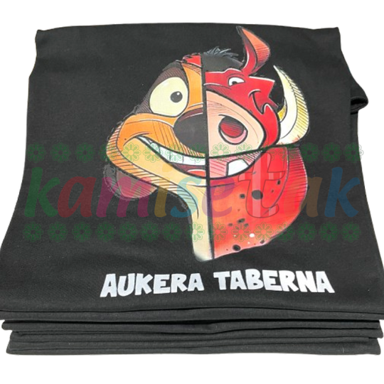 Camisetas negras de Taberna Aukera de Santutxu Camisetas negras de Taberna Aukera de Santutxu