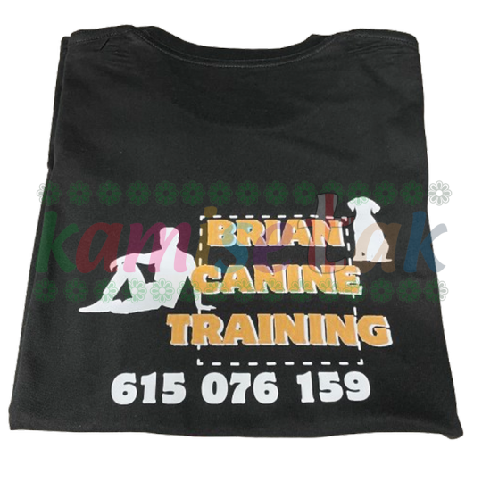 Camisetas negras de Brian Canine Training Camisetas negras de Brian Canine Training