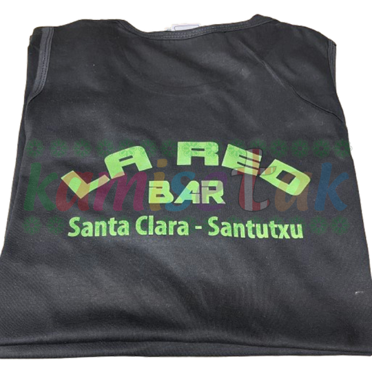 Camisetas negras de Bar La RED de Santutxu Camisetas negras de Bar La RED de Santutxu