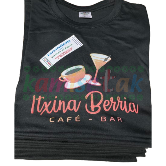 Camisetas negras BAR ITXINA BERRIA Camisetas negras BAR ITXINA BERRIA