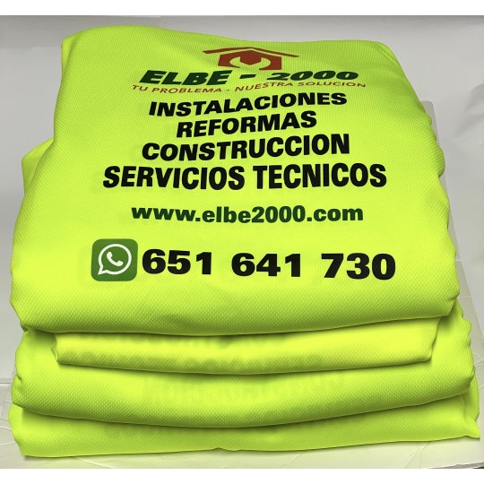 Camisetas amarillas ELBE CONSTRUCCIONES y REFORMAS Camisetas amarillas ELBE CONSTRUCCIONES y REFORMAS